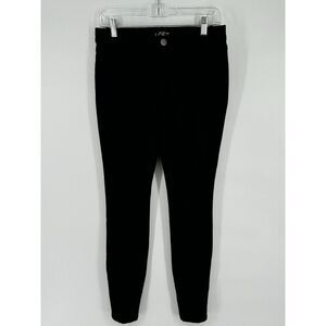 Loft Ann Taylor Black Skinny Jeans‎ Size 27 / 4 Stretch Mid Rise